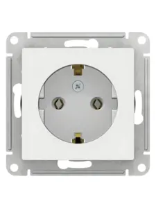 Розетка с заземлением Systeme Electric / Schneider AtlasDesign без рамки (с ВБ кошельком)
