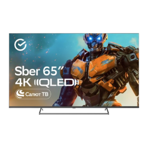 [МСК и др.] Телевизор 65" SBER SDX-65UQ5231, QLED, Салют ТВ (с WB кошельком)