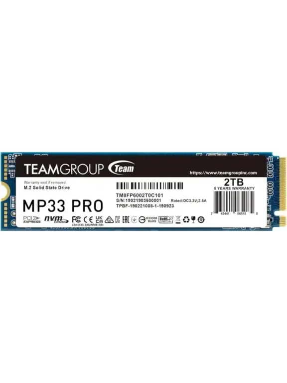 Твердотельный накопитель SSD Team Group MP33 PRO 2 ТБ (с ВБ кошельком)