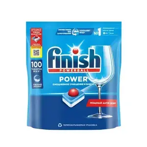 Таблетки для посудомоечной машины Finish Power All in One, 100 штук (возрат 880 спасибо)