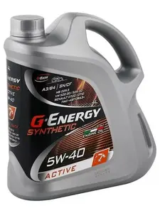 Масло моторное G-ENERGY Synthetic Active 5w-40, 4 л