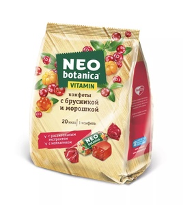 Конфеты Neo-botanica, брусника-морошка, 200 гр. (с ВБ картой)