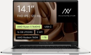 Ноутбук Machcreator Genesis R14 (Ryzen 5 7640hs / 120гц / 14.1" / 16gb/ 1tb)