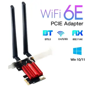 Трехдиапазонный беспроводной адаптер Wi 6e AX210, PCI-E 2.4 г/5 г/6 ГГц, совместимый с BT 5.3