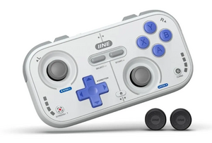 Беспроводной ретро-джойстик-геймпад Line Retro Gamepad (серый) (с OZON-картой, из-за рубежа)