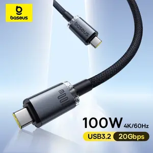 USB кабель type-C/type-C Baseus USB3.2 20 Гбит/с 
