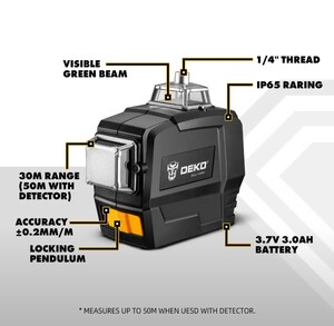 Лазерный уровень DEKO DKLL12