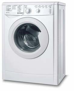 Узкая стиральная машина Indesit, 5 кг, 1000 об/мин, 16 программ, белый