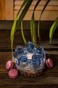 Подставка для чайника с сердцами Лазурь 12.5 см (с Озон картой)