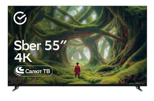 Умный телевизор SDX-55U4139, 55" 4К SberOS (с Макс кошельком и подпиской)