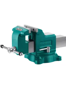 Тиски слесарные с поворотным механизмом Kraftool 125 мм