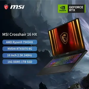 Ноутбук MSI Crosshair 16 HX, 16", IPS, AMD Ryzen 9 7945HX, 16 Гб/1 Тб, RTX 5070, Windows 11