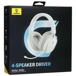 Беспроводные наушники Baseus GH02 (кабель/2.4G/BT5.3, RGB, Type-C, до 40 часов)