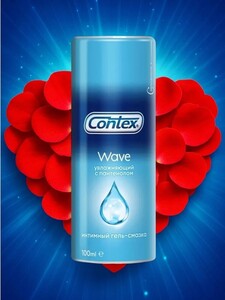 Интимная Гель-смазка CONTEX Wave 100мл (с картой OZON)