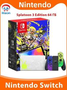 Игровая консоль Nintendo Switch OLED Splatoon (из-за рубежа, с картой OZON)
