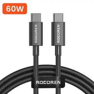 Кабель Rocoren 100W USB Type C To USB Type C, 3м