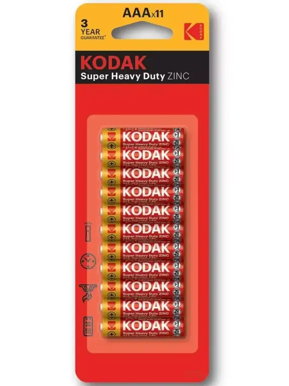 Батарейки KODAK мизинчиковые AAA солевые R03 11 ш. (с ВБ кошельком)
