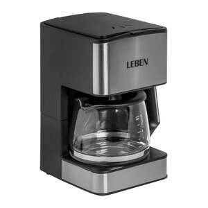 Кофеварка капельная LEBEN 680Вт со стеклянной колбой с функцией автоотключения 0,8л