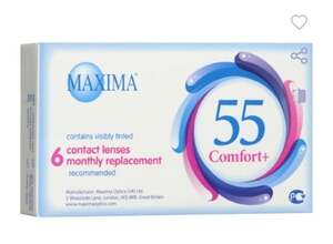 Контактные линзы на месяц Maxima 55 comfort 6 шт.