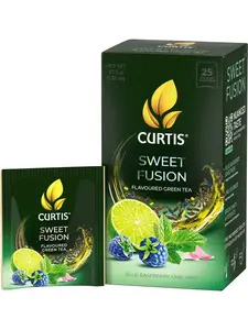 Чай зеленый Curtis Sweet Fusion, 25 сашетов (с ВБ Кошельком)