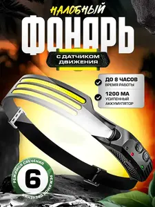 Фонарь налобный аккумуляторный (с ВБ кошельком)