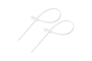 Нейлоновая стяжка под винт REXANT 100x3,6мм, белая 100 шт/уп