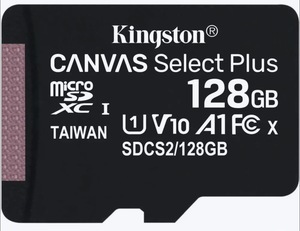 Флешка Kingston microSDXC Canvas Select Plus, 128 ГБ, без адаптера