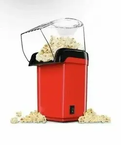 Аппарат для попкорна URM /Домашний аппарат для приготовления попкорна (Попкорница)/ прямоугольный/ красный