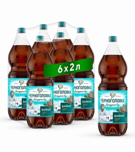 Лимонад Черноголовка Байкал, 6 бутылок по 2 литра (с картой OZON)