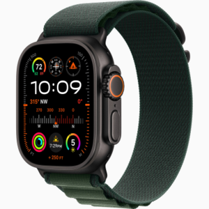 Умные часы Apple Watch Ultra 2, 49mm, Black Titanium Case with Dark Green Alpine Loop