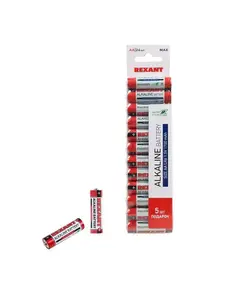 Батарейки алкалиновые AA REXANT LR6 24 шт (с ВБ кошельком)