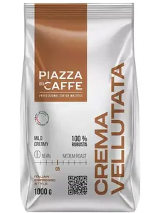 Кофе в зернах Piazza del caffe Crema Vellutata 1 кг (с ВБ кошельком)
