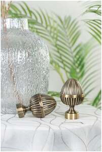 Наконечник для карниза ORNETTA Жёлудь, золото антик, 28 мм, 2 шт.