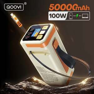 Повербанк QOOVI 50000 мАч Power Bank PD 100 Вт 