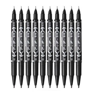 Маркер масляный двусторонний 10 шт., 0.5 и 1 мм (с картой OZON)