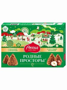 Конфеты глазрованные Родные Просторы, 180 г