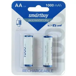 Аккумулятор Smartbuy (форм-фактор АА) 1000 мА*ч, тип  Ni-Mh (2 штуки)