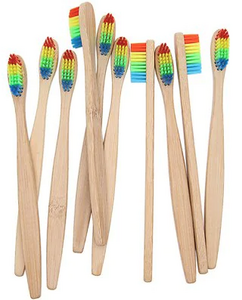 Бамбуковая зубная щетка с мягкой щетиной за $0.29